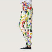 Funky Art Deco Circle Rings Leggings (Links)