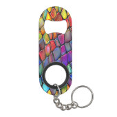 Funky Artistic Glass Mini Flessenopener (Achterkant)