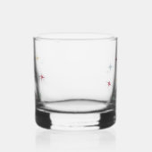 Funky Atomic Age Starburst Mid Century Modern Whisky Glas (Links)