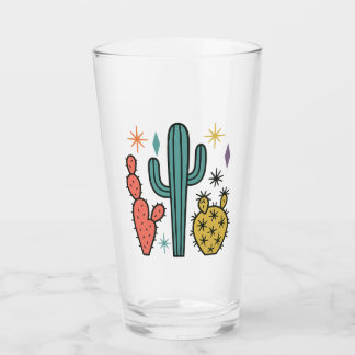 Funky Atomic Cactus Glasses (Set van 2) | retro-mi Glas