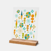 Funky Atomic Era Vormt Starburst Mid Century Acryl Bord (Hoek)