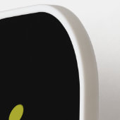 Funky Atomic Starburst in Black Mid Century Retro Pickleball Paddle (Links Detail)