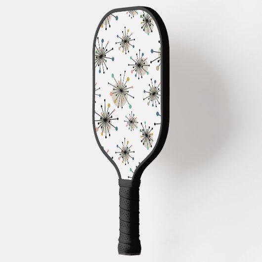 Funky Atomic Starburst midden midden eeuw modern p Pickleball Paddle (Links)