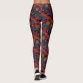 Funky Australisch Stippenpatroon Leggings (Achterkant)
