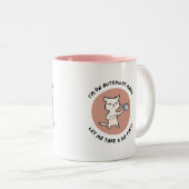 Funky Autopilot Mode Café Mug - Conception de chat (Devant droit)