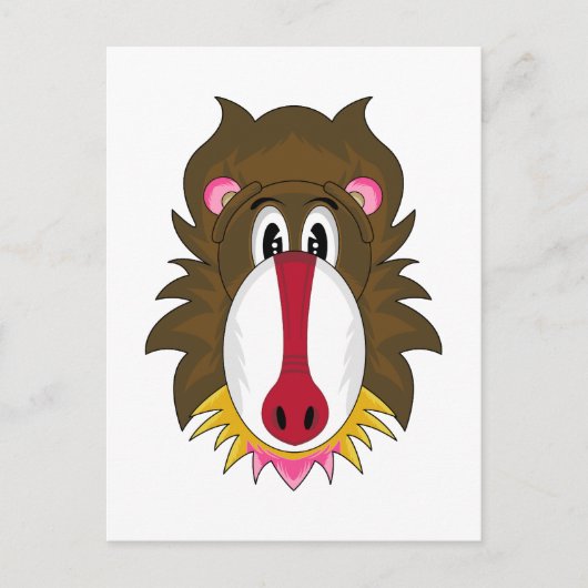 Funky Baboon Briefkaart (Voorkant)
