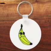 Funky Banana Keyring Sleutelhanger (Voorkant)