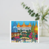 Funky Bangkok, Thailand Post Card Briefkaart (Staand voorkant)