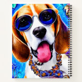 Funky Beagle Dog Notitieboek (Achterkant)