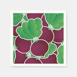Funky beet servetten