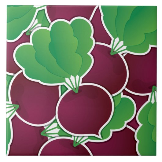 Funky beet tegeltje (Voorkant)