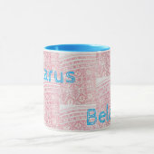 Funky Belarus Folk Cross Stitch Coupe de la Mug Mo (Centre)