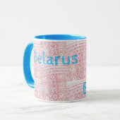 Funky Belarus Folk Cross Stitch Coupe de la Mug Mo (Devant gauche)