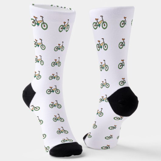 Funky Bicycle Crew logo patroon Sokken (Gebogen)