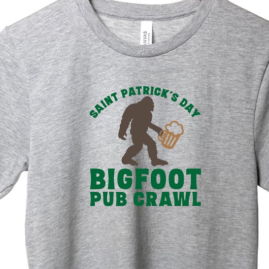 Funky Big Foot Pub Crawl T-Shirt Jour de la Saint 