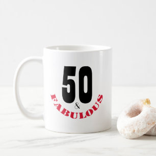 Funky Birthday Gift voor de 50-jarige Koffiemok