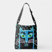 Funky Black Cat Sac fourre-tout (Devant)