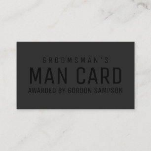 Funky Black Mariage Groomsman Proposition Carte Ho