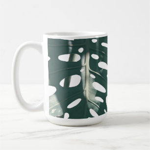 Funky Bleek Green Swiss Cheese Plant Koffiemok