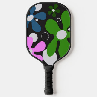 Funky bloemen op pickleball-paddle pickleball paddle