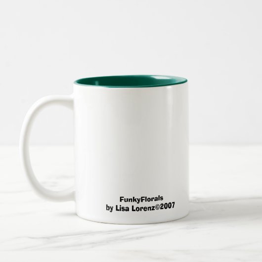 Funky BloemenMokken van de Koffie Tweekleurige Koffiemok (Links)