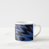 Funky Blue Zigzag Spécial Mug (Droite)
