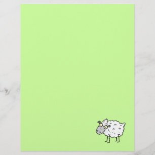 Funky Boerderij Sheep Recycling Letterhead Paper