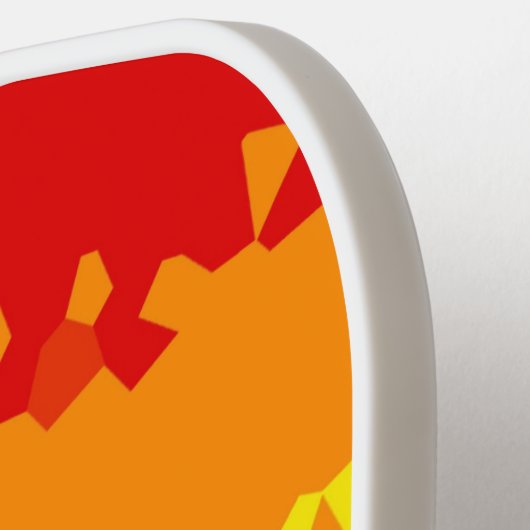 Funky Boho Abstract Gay Rainbow Mosaic Pride Flag Pickleball Paddle (Links Detail)