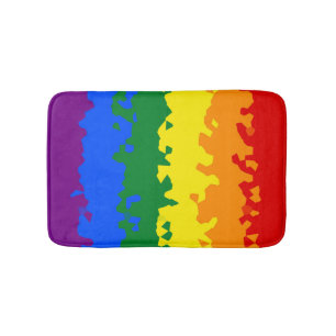 Funky Boho Abstract Gay Regenboog Mozaïek Pride Vl Badmat