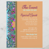 Funky Boho Circus Fun Ready Made Flyers (Achterkant)