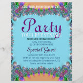 Funky Boho Circus Pret-gemaakte flyers (Voorkant)