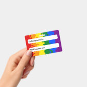 Funky Boho Rainbow Gay Pride Flag Badge (Handheld)