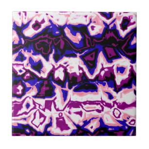 Funky Boho Retro Marbled Stripes Genderfluid Pride Tegeltje