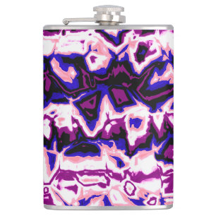 Funky Boho Retro Marmer Strepen Genderfluid Pride Heupfles