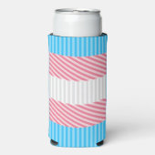Funky Boho Streep Abstracte Transgender Pride Flag (Seltzer Voorkant)