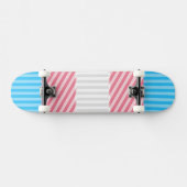 Funky Boho Streep Abstracte Transgender Pride Flag Skateboard (Horizontaal)