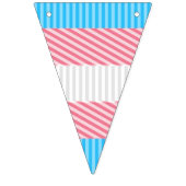 Funky Boho Streep Abstracte Transgender Pride Flag Vlaggetjes (Tweede vlag)