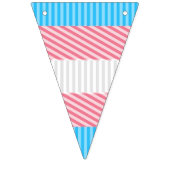 Funky Boho Streep Abstracte Transgender Pride Flag Vlaggetjes (Eerste vlag)
