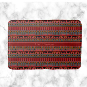 Funky Boho Tribal Pattern Badmat