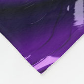Funky Bold Boho Paarse Digitale Abstracte Fractal Fleece Deken (Hoek)