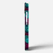 Funky Bold Rozen Patroon Monogram Case-Mate iPhone Case (Achterkant / Links)