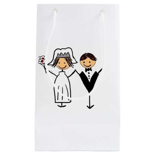 Funky Bride & Groom Klein Cadeauzakje (Voorkant)