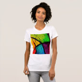Funky Bright Abstract maken van kunst T-shirt (Voorkant volledig)