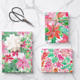 Funky Bright Kerstthema Inpakpapier Vel