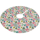 Funky Bright Retro Kerstmis Kerstboom Rok (Gekanteld)