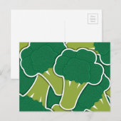 Funky broccoli briefkaart (Voorkant / Achterkant)
