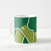 Funky broccoli koffiemok (Voorkant links)