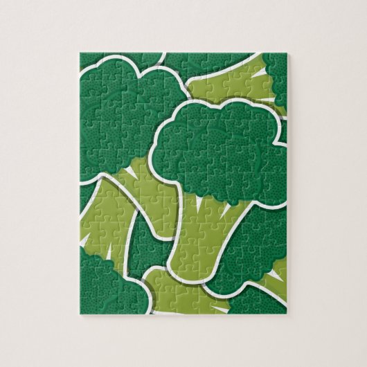 Funky broccoli legpuzzel (Verticaal)