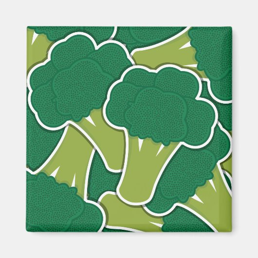 Funky broccoli magneet (Voorkant)