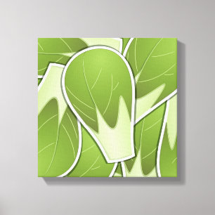 Funky brussel sprot canvas afdruk